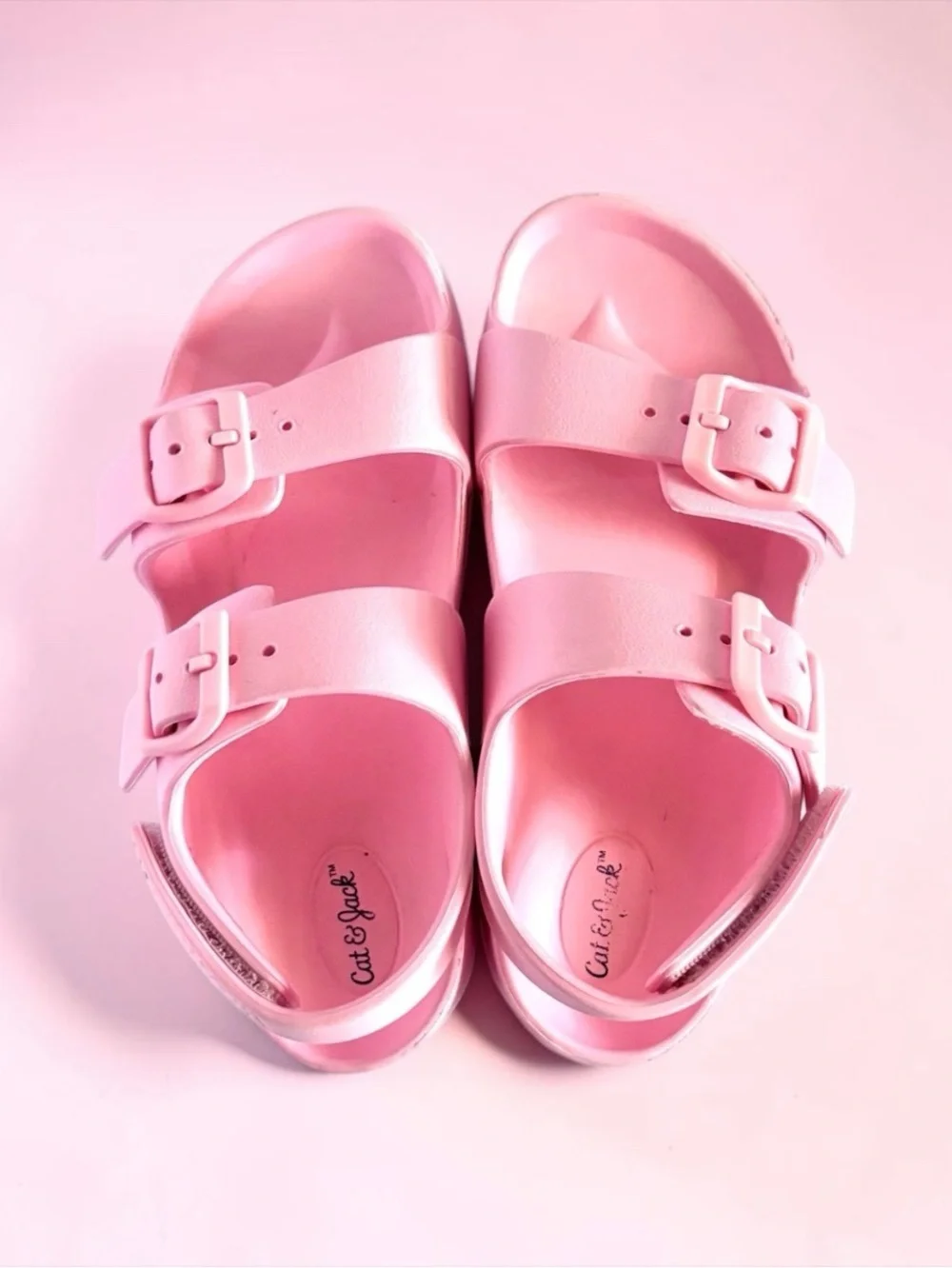 Cat & Jack Toddler Girls Sandals Bubblegum Pink Comfort Size 11 EUC